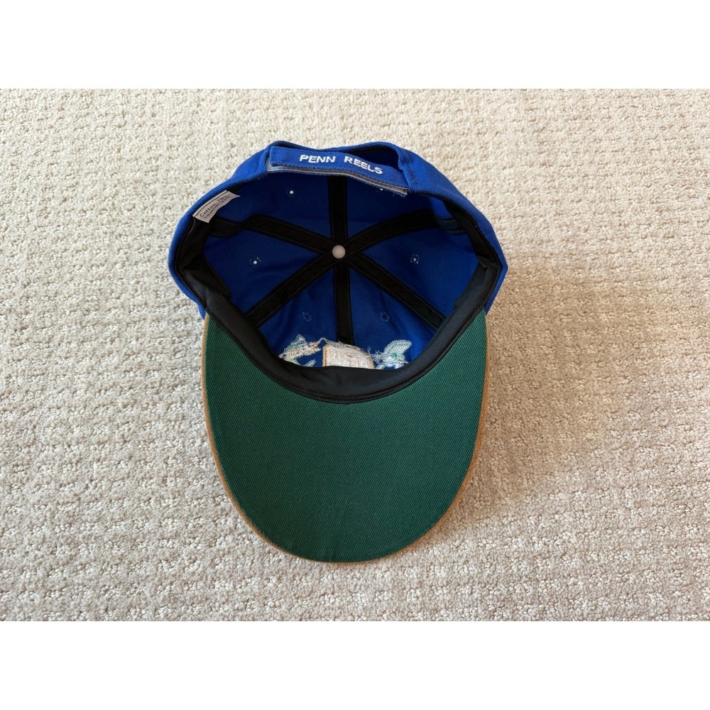 Penn Reels International Fishing Cap LONG BILL Hat 78% Cotton-22% Leather - Picture 4 of 6